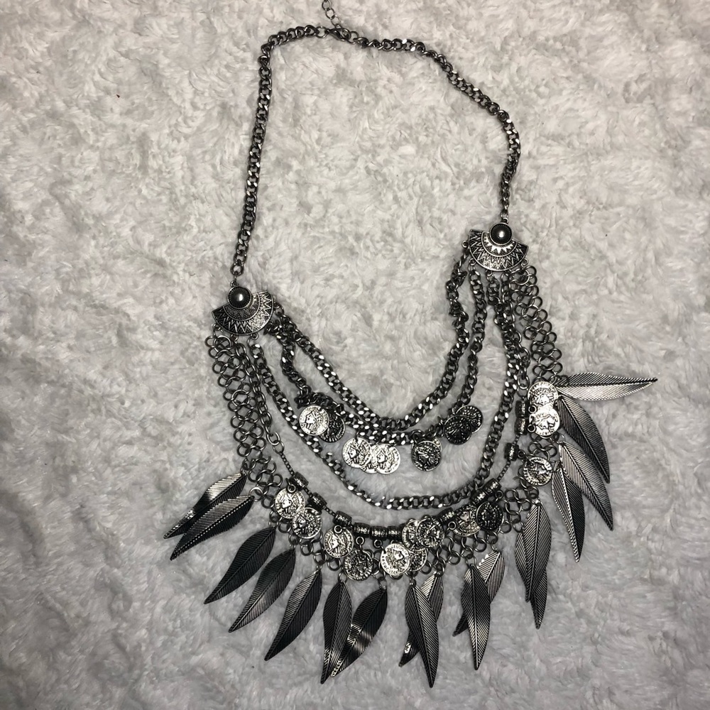 Women Fashion Jewelry Set Multilayer Boho Chain Necklace Pendants
